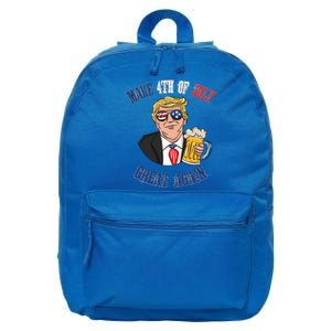 Ing Beer 4th Of July Great Gift Great Again Funny Trump Cool Gift 16 in Basic Backpack