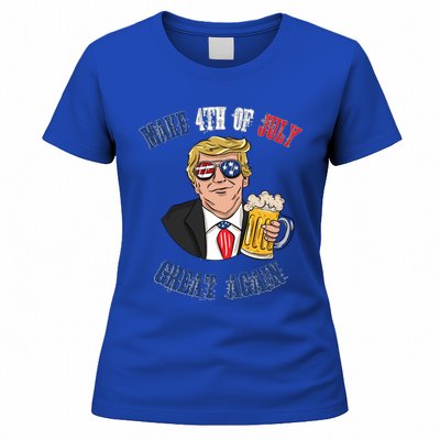 Ing Beer 4th Of July Great Gift Great Again Funny Trump Cool Gift Women's T-Shirt