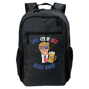 Ing Beer 4th Of July Great Gift Great Again Funny Trump Cool Gift Daily Commute Backpack