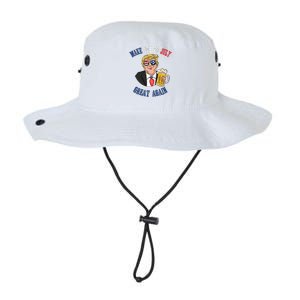 Ing Beer 4th Of July Great Gift Great Again Funny Trump Cool Gift Legacy Cool Fit Booney Bucket Hat