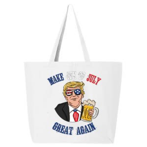 Ing Beer 4th Of July Great Gift Great Again Funny Trump Cool Gift 25L Jumbo Tote