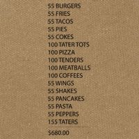ITYSL Burgers 55 Fries I Think You Should Leave Cotton Canvas Backpack