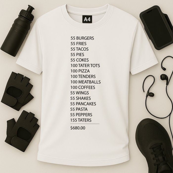 ITYSL Burgers 55 Fries I Think You Should Leave Cooling Performance Crew T-Shirt