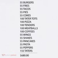 ITYSL Burgers 55 Fries I Think You Should Leave T-Shirt