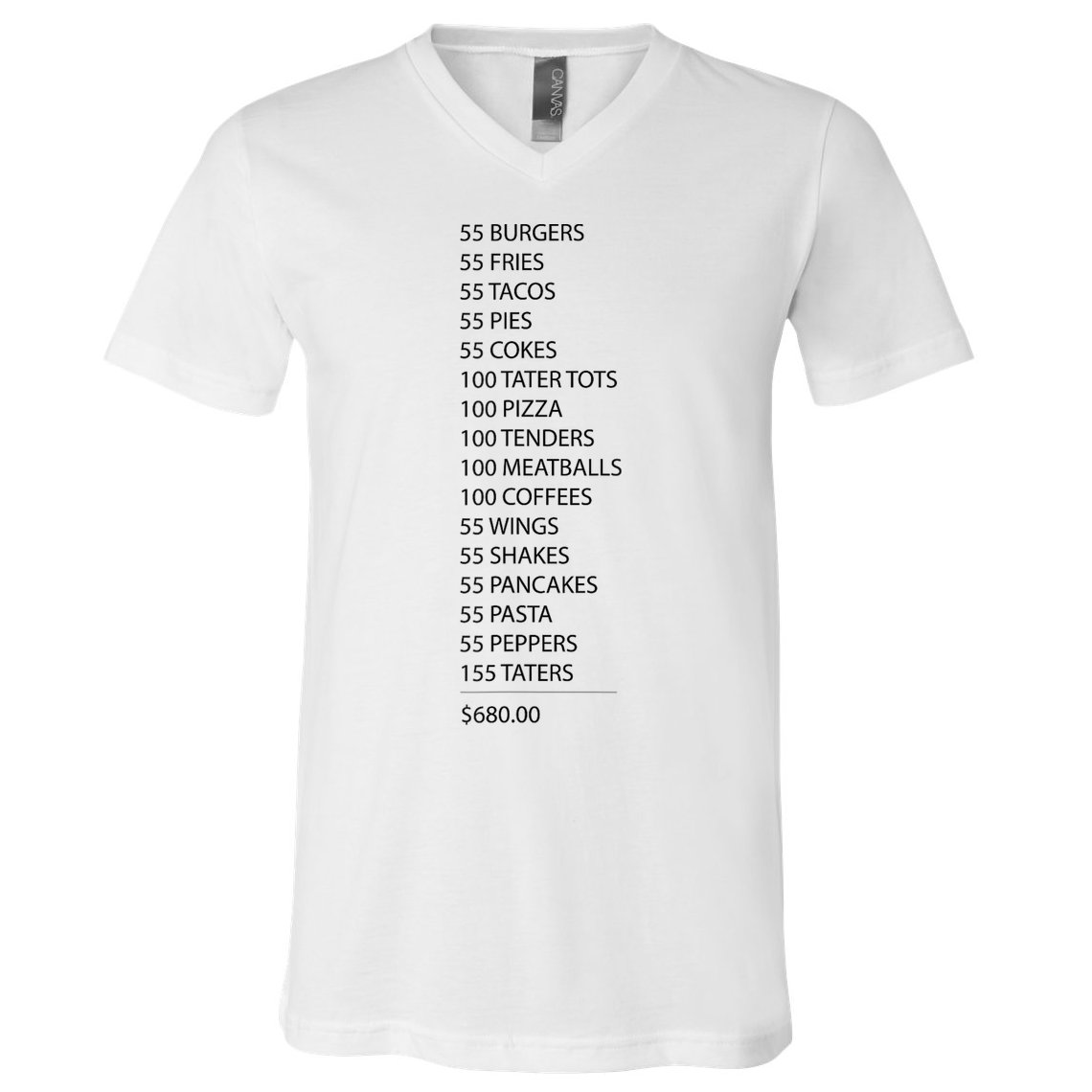 ITYSL Burgers 55 Fries I Think You Should Leave V-Neck T-Shirt