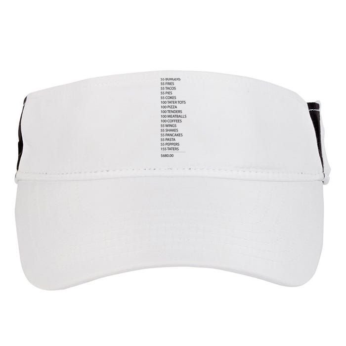 ITYSL Burgers 55 Fries I Think You Should Leave Adult Drive Performance Visor