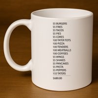 ITYSL Burgers 55 Fries I Think You Should Leave 11oz C Handle Ceramic Mug