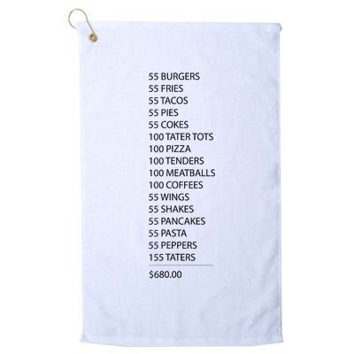 ITYSL Burgers 55 Fries I Think You Should Leave Golf Towel