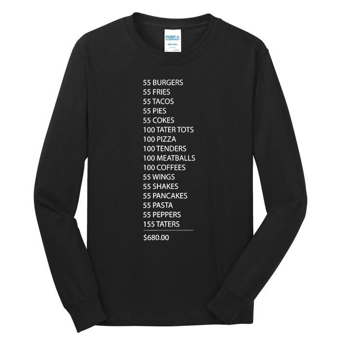 Itysl Burgers 55 Fries I Think You Should Leave Tall Long Sleeve T-Shirt