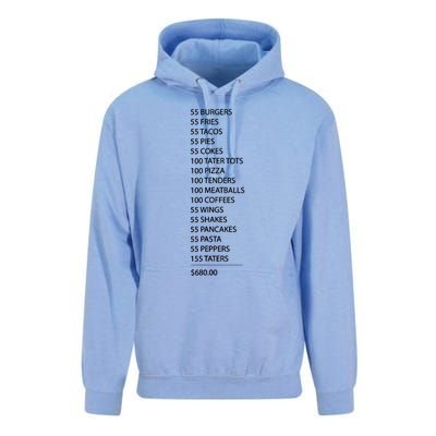 Itysl Burgers 55 Fries I Think You Should Leave Unisex Surf Hoodie