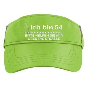 Ich Bin 54 Bitte Helfen Sie Mir üBer StraßE 54th Birthday Adult Drive Performance Visor