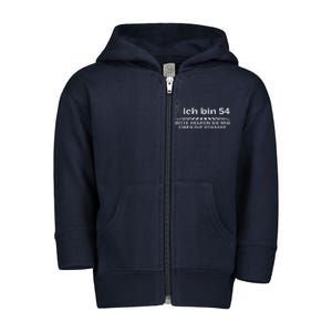 Ich Bin 54 Bitte Helfen Sie Mir üBer StraßE 54th Birthday Toddler Zip Fleece Hoodie