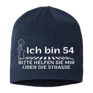 Ich Bin 54 Bitte Helfen Sie Mir üBer StraßE 54th Birthday Sustainable Beanie