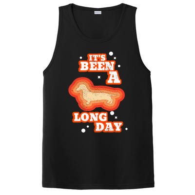 It's Been A Long Day Dachshund Mom Weiner Dog Gift PosiCharge Competitor Tank