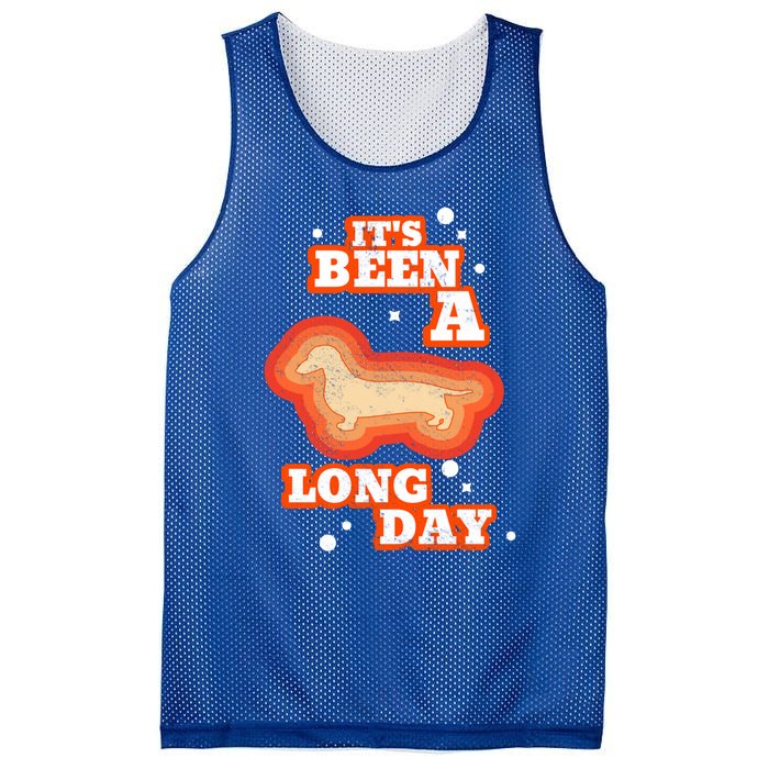 It's Been A Long Day Dachshund Mom Weiner Dog Gift Mesh Reversible Basketball Jersey Tank