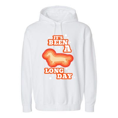 It's Been A Long Day Dachshund Mom Weiner Dog Gift Garment-Dyed Fleece Hoodie