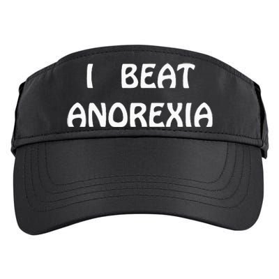 I Beat Anorexia Adult Drive Performance Visor