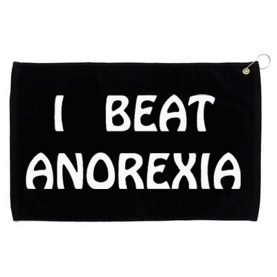 I Beat Anorexia Grommeted Golf Towel