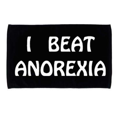 I Beat Anorexia Microfiber Hand Towel