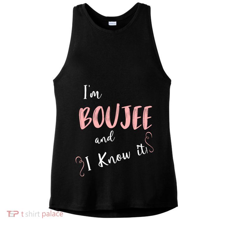 IM Boujee And I Know It Ladies PosiCharge Tri-Blend Wicking Tank