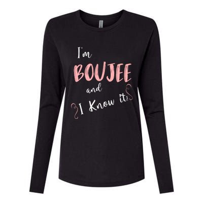 IM Boujee And I Know It Womens Cotton Relaxed Long Sleeve T-Shirt