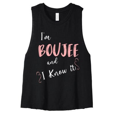 IM Boujee And I Know It Women's Racerback Cropped Tank