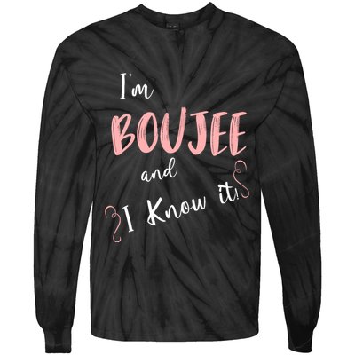 IM Boujee And I Know It Tie-Dye Long Sleeve Shirt