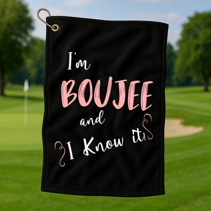 IM Boujee And I Know It Golf Towel