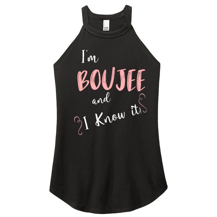 IM Boujee And I Know It Women's Perfect Tri Rocker Tank