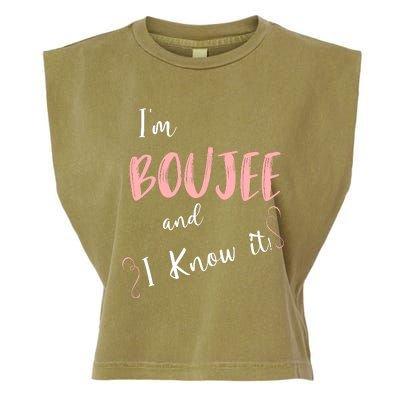 IM Boujee And I Know It Garment-Dyed Women's Muscle Tee