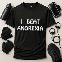 I Beat Anorexia Cooling Performance Crew T-Shirt