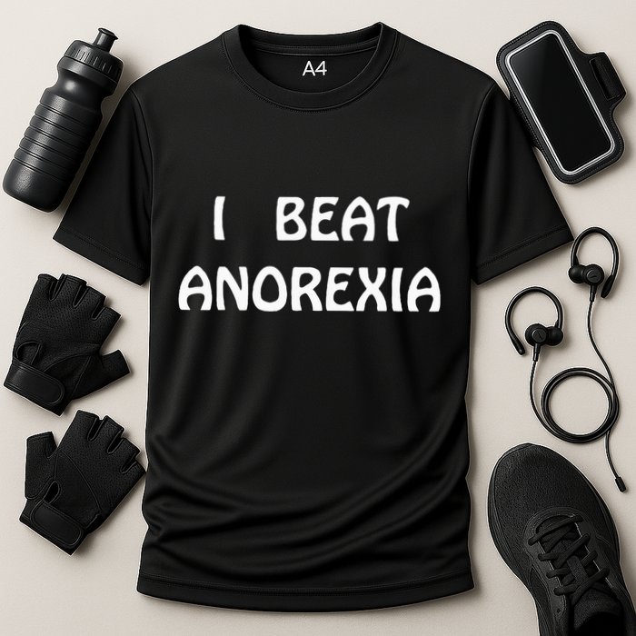I Beat Anorexia Cooling Performance Crew T-Shirt