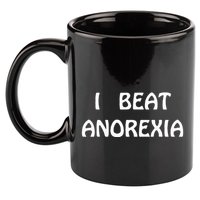 I Beat Anorexia 11oz C Handle Ceramic Mug