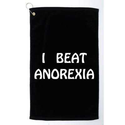 I Beat Anorexia Golf Towel