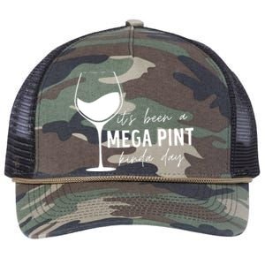 It's Been A Mega Pint Kinda Day Johnny Deep Retro Rope Trucker Hat Cap