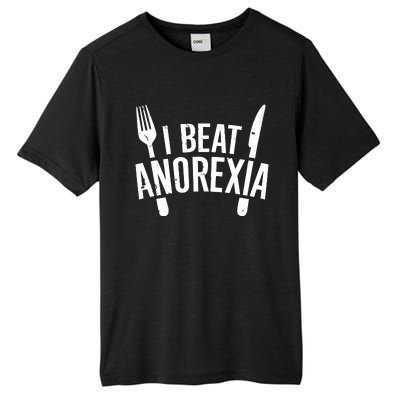 I Beat Anorexia Tall Fusion ChromaSoft Performance T-Shirt