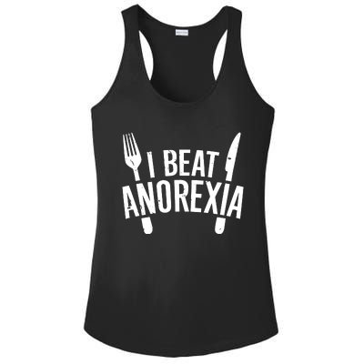 I Beat Anorexia Ladies PosiCharge Competitor Racerback Tank