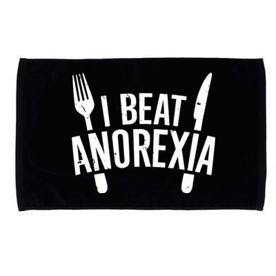 I Beat Anorexia Microfiber Hand Towel