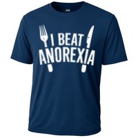 I Beat Anorexia Cooling Performance Crew T-Shirt