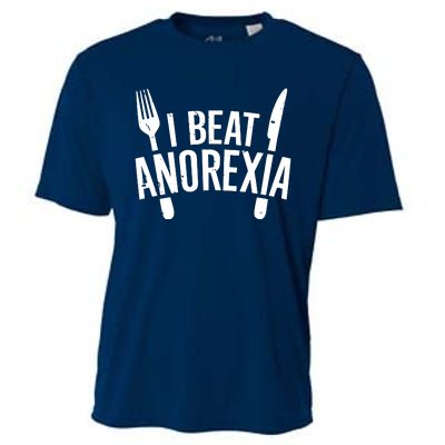 I Beat Anorexia Cooling Performance Crew T-Shirt