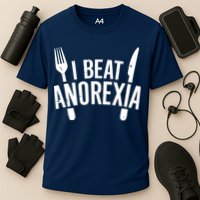 I Beat Anorexia Cooling Performance Crew T-Shirt