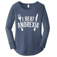 I Beat Anorexia Women's Perfect Tri Tunic Long Sleeve Shirt