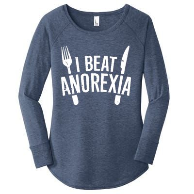 I Beat Anorexia Women's Perfect Tri Tunic Long Sleeve Shirt