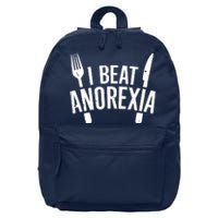 I Beat Anorexia 16 in Basic Backpack