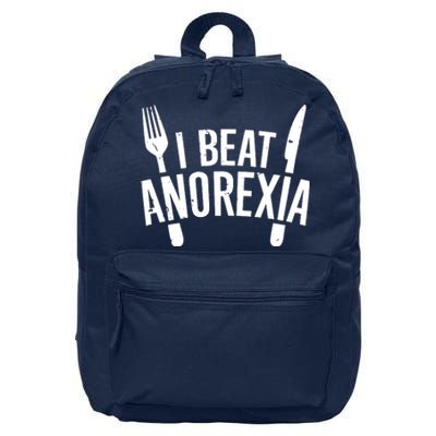 I Beat Anorexia 16 in Basic Backpack