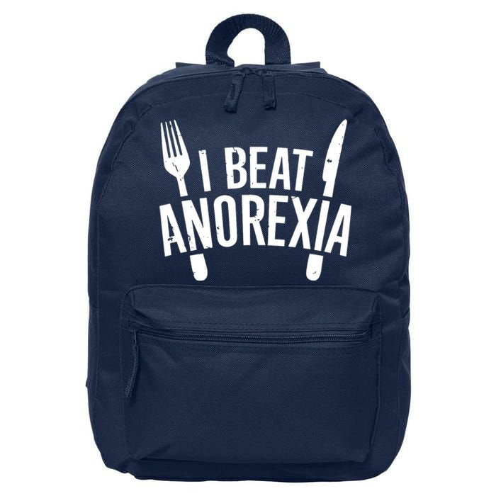 I Beat Anorexia 16 in Basic Backpack