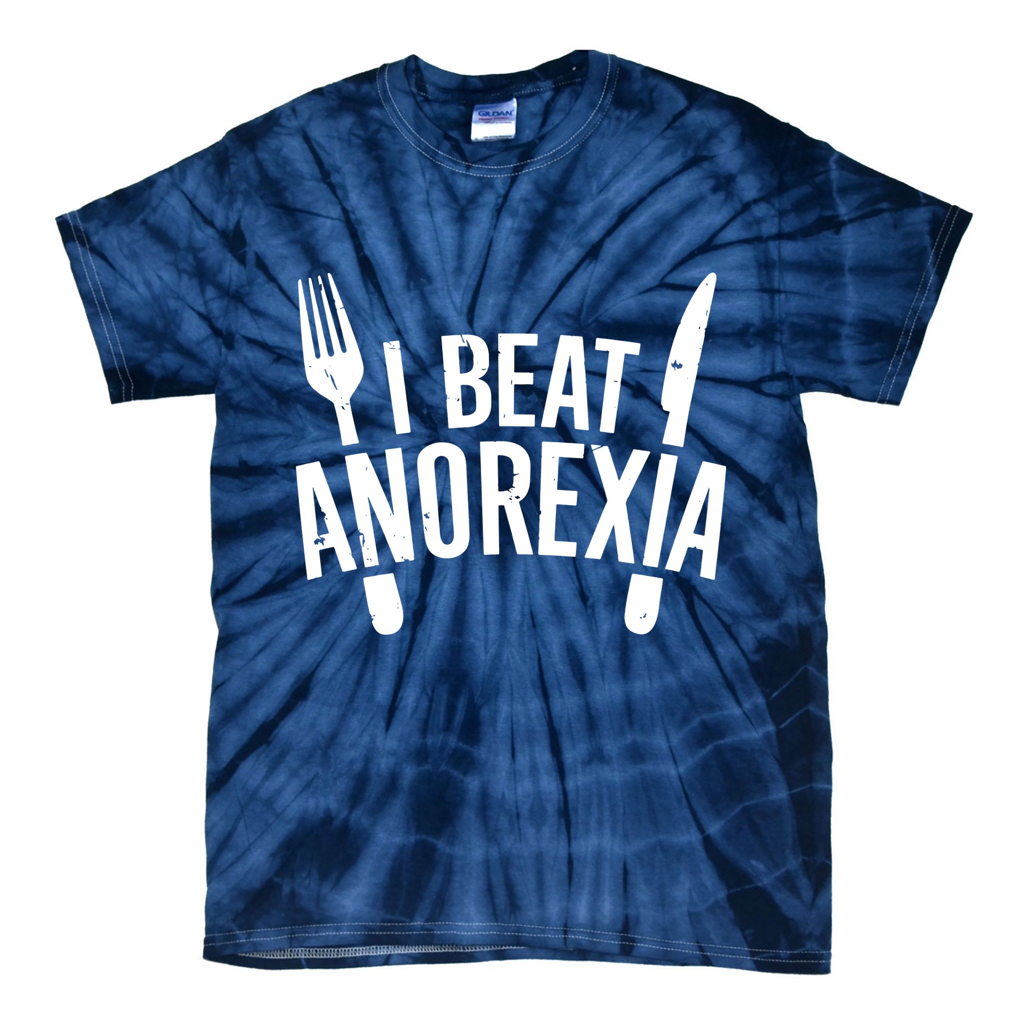 I Beat Anorexia Tie-Dye T-Shirt