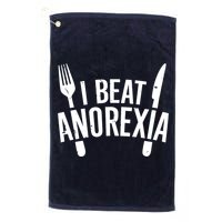 I Beat Anorexia Platinum Collection Golf Towel