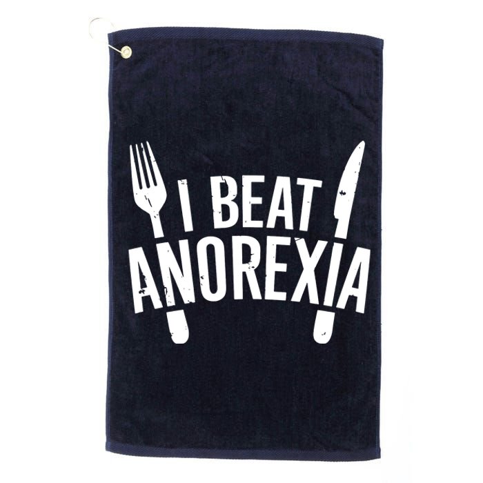 I Beat Anorexia Platinum Collection Golf Towel