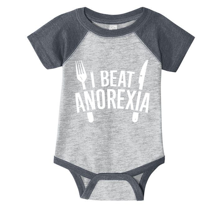 I Beat Anorexia Infant Baby Jersey Bodysuit